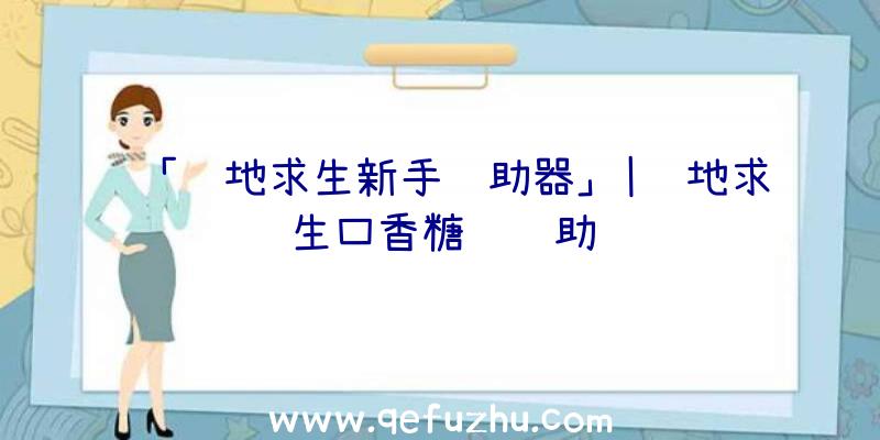 「绝地求生新手辅助器」|绝地求生口香糖纸辅助